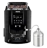KRUPS EA8160 Kaffeevollautomat (1,8 l, 15 bar, LC Display, AutoCappuccino-System) schwarz