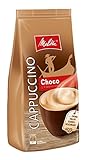 Melitta Cappuccino, kaffeehaltiges Getränkepulver, feine Kaffeenote, cremig, Choco Cappuccino, 6 x 400 g Beutel
