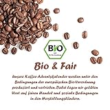 Kaffee-Adventskalender (Ganze Bohne) mit 23 Biologischen , Raritäten- und Fair gehandelten Kaffees aus Aller Welt und Überraschungs-Kaffeezubehör - 3