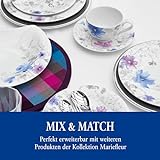 Villeroy & Boch Mariefleur Gris Basic Kaffee Set / Elegantes Geschirr aus Porzellan mit Blumenmuster / 18 teilig für 6 Personen - 5