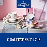 Villeroy & Boch Mariefleur Gris Basic Kaffee Set / Elegantes Geschirr aus Porzellan mit Blumenmuster / 18 teilig für 6 Personen - 7