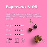 Espresso N°05 von Coffee858 – Handgerösteter Premium Kaffee – Fair & Direkt gehandelt – Feinste Arabica Bohnen – Säurearm & Bekömmlich – Traditionelle Trommelröstung – ganze Bohne (750 g) - 3