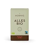 J. Hornig Alles Bio | Kaffee gemahlen | 500g | Bio- und Fairtrade-zertifiziert | Perfekt für Filterkaffee, Frenchpress & Mokkakanne