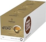 Nescafé Dolce Gusto Dallmayr Crema d'Oro Kaffeekapseln (100% Arabica Hochlandbohnen, Feinste Crema und vollmundiges Aroma, aus nachhaltigem Anbau, Blitzschnelle Zubereitung) 3er Pack (3 x 16 Kapseln)