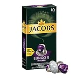 Jacobs Kapseln Lungo Intenso, Intensität 8, Nespresso®* kompatible Kaffeekapseln, 5er Pack (5 x 52 g)