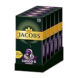 Jacobs Kapseln Lungo Intenso, Intensität 8, Nespresso®* kompatible Kaffeekapseln, 5er Pack (5 x 52 g) - 2