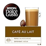 Nescafé Dolce Gusto Café au Lait Kaffeekapseln (100% Arabica Bohnen, Leichter Kaffeegenuss mit cremigem Milchschaum, aus nachhaltigem Anbau Blitzschnelle Zubereitung) 3er Pack (3 x 16 Kapseln) - 2
