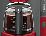 Bosch TKA6A044 Kaffeemaschine ComfortLine, Aromaschutz-Glaskanne, automatisch Endabschaltung wählbar in 20/40/60 minuten, 1200 W, rot / anthrazit - 3