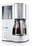 Melitta 100801 Optima Timer Kaffeefiltermaschine - weiß/Edelstahl