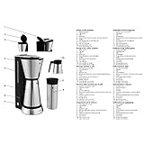 WMF KÜCHENminis Aroma Filterkaffeemaschine mit Thermokanne (650 ml) und Thermobecher to go (350ml) aus Cromargan®, 24 Stunden-Timer, kompaktes, platzsparendes Design - 11