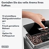 De’Longhi ECAM 23.466.S Kaffeevollautomat (1450 Watt, Digitaldisplay, integriertes Milchsystem, Cappuccino auf Knopfdruck, Herausnehmbare Brühgruppe, 2-Tassen-Funktion) silber - 3