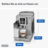 De’Longhi ECAM 23.466.S Kaffeevollautomat (1450 Watt, Digitaldisplay, integriertes Milchsystem, Cappuccino auf Knopfdruck, Herausnehmbare Brühgruppe, 2-Tassen-Funktion) silber - 6