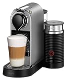 Krups Nespresso XN760B Kapselmaschine CitiZ&milk mit Aeroccino, Thermoblock-Heizsystem, 1 L Wasserbehälter, 19 bar, silber