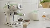 Ariete 00M138914AR0 Siebträger-Espressomaschine Vintage mit Milchaufschäumdüse, 900 W, lindgrün - 4