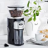 ROMMELSBACHER EKM 300 elektrische Kaffeemühle mit Kegelmahlwerk / Kaffeepulver täglich frisch / 12 Stufen-Mahlgrad / Mengendosierung / 150 W / schwarz,silber - 12