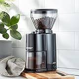 Cloer 7520 elektrische Kaffeemühle mit Kegelmahlwerk für 2-12 Tassen und 300 g Kaffeebohnen, 150 W, verstellbarer Mahlgrad, schwarz - 11