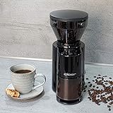 Cloer 7520 elektrische Kaffeemühle mit Kegelmahlwerk für 2-12 Tassen und 300 g Kaffeebohnen, 150 W, verstellbarer Mahlgrad, schwarz - 5