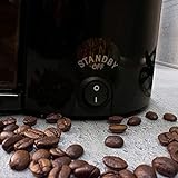 Cloer 7520 elektrische Kaffeemühle mit Kegelmahlwerk für 2-12 Tassen und 300 g Kaffeebohnen, 150 W, verstellbarer Mahlgrad, schwarz - 6