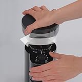 Cloer 7520 elektrische Kaffeemühle mit Kegelmahlwerk für 2-12 Tassen und 300 g Kaffeebohnen, 150 W, verstellbarer Mahlgrad, schwarz - 9