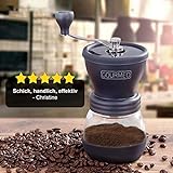 GOURMEO Handkaffeemühle mit Keramikmahlwerk im japanischen Design| 2 Jahre Zufriedenheitsgarantie | Espresso-Mühle, manuelle Kaffeemühle, von Hand Kaffee mahlen, Coffee Grinder - 7