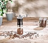 Rosenstein & Söhne Handkaffeemühle: Hand-Kaffeemühle mit Keramik-Mahlwerk, stufenlos einstellbar, 19 cm (Kaffeemuehle) - 6