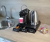 CEP 2230060011 23006 Kaffeekapselspender mit 3 Schubladen, Kunststoff, schwarz, 34,2 x 32,7 x 6,9 cm - 8