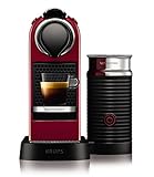 Krups Nespresso XN7605 Kapselmaschine CitiZ&milk mit Aeroccino, Thermoblock-Heizsystem, 1 L Wasserbehälter, 19 bar, cherry-rot - 2