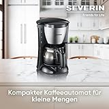Severin KA 4805 Kaffeeautomat (650 Watt, 0,46 L, Automatische Abschaltung) Edelstahl gebürstet/schwarz - 3