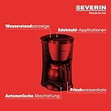 Severin KA 4805 Kaffeeautomat (650 Watt, 0,46 L, Automatische Abschaltung) Edelstahl gebürstet/schwarz - 4