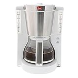 Melitta 1011-05 Look de Luxe Kaffeefiltermaschine -Aromaselector -Tropfstopp weiß/edelstahl - 4