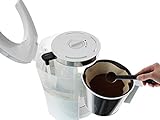 Melitta 1011-05 Look de Luxe Kaffeefiltermaschine -Aromaselector -Tropfstopp weiß/edelstahl - 6