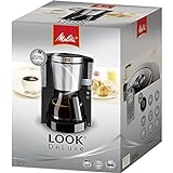 Melitta 1011-05 Look de Luxe Kaffeefiltermaschine -Aromaselector -Tropfstopp weiß/edelstahl - 8