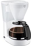 Melitta 1010-01 wh Easy Kaffeefiltermaschine -Glaskanne -Abschaltautomatik-Tropfstopp -Schwenkfilter weiß