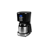 MEDION MD 18088 Kaffeemaschine mit Thermokanne, 900 Watt, 1 Liter Fassungsvermögen, 12 Tassen, Timer-Funktion, Tropf-Stopp, schwarz - 4