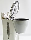 Melitta M 720-1/1 Single5 Kaffeefiltermaschine -Glaskanne mit Tassenskalierung -Tropfstopp weiß/grau - 7
