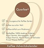 Kaffee Adventskalender mit 24 Türchen – 24 x 15g verschiedener Röstkaffee für abwechselungsreiche Kaffeemomente – 360 g Kaffee insgesamt – Gemahlener Röstkaffee – Kaffeespezialitäten nicht aromatisiert von Querfee® - 3