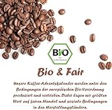 C&T Kaffee-Adventskalender“Bio/Fair“ (Gemahlen) mit 24 Biologischen, Raritäten- und Fair gehandelten Kaffees aus Aller Welt und Gratis Überraschung – Weihnachts-Kalender - 3