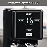 Krups KM6008 Smart'n Light Filterkaffeemaschine | intuitives Display | 1,25 L Fassungsvermögen für bis zu 15 Tassen Kaffee | Auto-Off-Funktion | Anti-Tropf System | 24-Stunden-Timer | Schwarz - 2