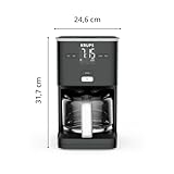 Krups KM6008 Smart’n Light Filterkaffeemaschine | intuitives Display | 1,25 L Fassungsvermögen für bis zu 15 Tassen Kaffee | Auto-Off-Funktion | Anti-Tropf System | 24-Stunden-Timer | Schwarz - 8
