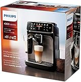 Philips 4300 Serie EP4346/70 Kaffeevollautomat, 8 Kaffeespezialitäten (LatteGo Milchsystem) Matt-Schwarz/Silber-lackierte Arena - 10
