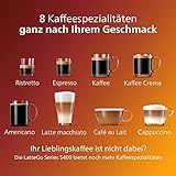 Philips 4300 Serie EP4346/70 Kaffeevollautomat, 8 Kaffeespezialitäten (LatteGo Milchsystem) Matt-Schwarz/Silber-lackierte Arena - 6