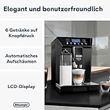 De’Longhi Eletta Evo ECAM 46.860.B Kaffeevollautomat mit Milchsystem, Cappuccino und Espresso auf Knopfdruck, LCD Display und Sensor-Touch-Tasten, schwarz - 3