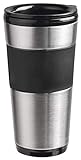 Bestron Kaffeemaschine mit Isolierbecher, Für gemahlenen Filterkaffee, 2 Große Tassen, 750 Watt, Edelstahl, Schwarz - 3