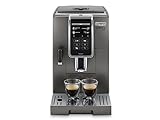 De’Longhi Dinamica Plus ECAM 370.95.T Kaffeevollautomat mit Milchsystem, Cappuccino und Espresso auf Knopfdruck, 3,5 Zoll TFT Touchscreen Farbdisplay und App-Steuerung, Kaffeekannen-Funktion, titan - 2