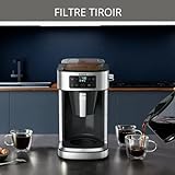 Krups KM760D Aroma Partner Filterkaffeemaschine | herausnehmbare, luftdichte Kaffee-Vorratsbox | präzise Kaffee-Portionierung mit Dosierhebel | für 2-10 Tassen | 1,25 Liter Kapazität | schwarz/silber - 6