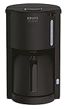 Krups Pro Aroma KM3038 KM303810 Filterkaffeemaschine 1 L Fassungsvermögen mit Thermokanne, (800 Watt, für 10-15 Tassen Kaffee) schwarz - 2
