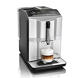 Siemens EQ.300 Kaffeevollautomat TI353501DE, kompakte Größe, einfache Bedienung, 1.300 Watt, silber