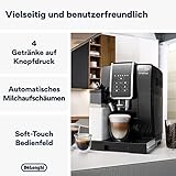 De'Longhi Dinamica ECAM 350.50.B Kaffeevollautomat mit LatteCrema Milchsystem, Cappuccino, Espresso & Kaffee auf Knopfdruck, 2-Tassen-Funktion, Großer 1,8 L Wassertank, schwarz - 3