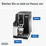 De’Longhi Dinamica Plus ECAM 370.70.B Kaffeevollautomat mit LatteCrema Milchsystem, Cappuccino & Espresso auf Knopfdruck, 3,5 Zoll TFT Touchscreen Farbdisplay, Kaffeekannen-Funktion, schwarz - 8