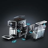 Siemens Kaffeevollautomat, EQ.700 classic TP705D01, Full-Toch Display, bis zu 10 individuelle Kaffeekreationen als Favoriten, 1.500 Watt, grau-silber - 2